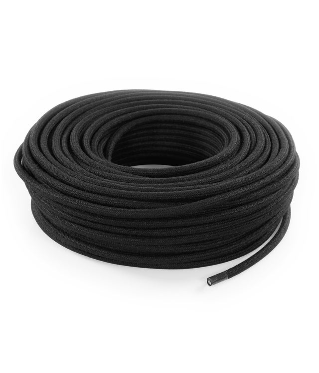 Cavo tessile 3 x 0,75 mm² L 50 m MERLOTTI nero matassa