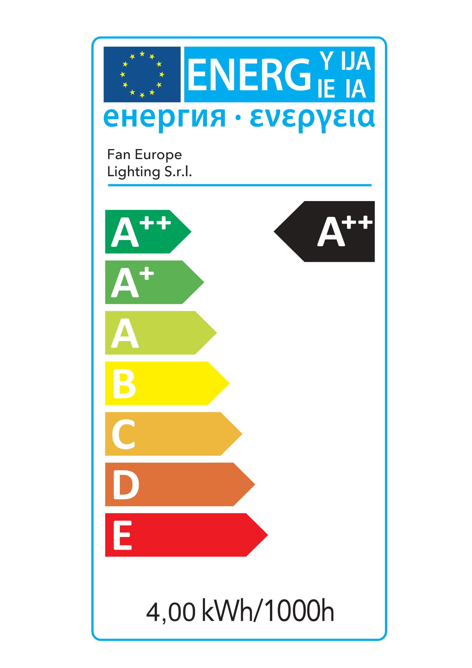 Lampadina LED, E14 goccia, opaco, 4W = 470 LM, 300°, INTEC - 5