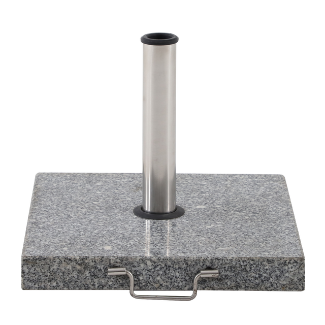 Base per ombrellone riempibile in granito argento L 45 x P 45 x H 36 cm