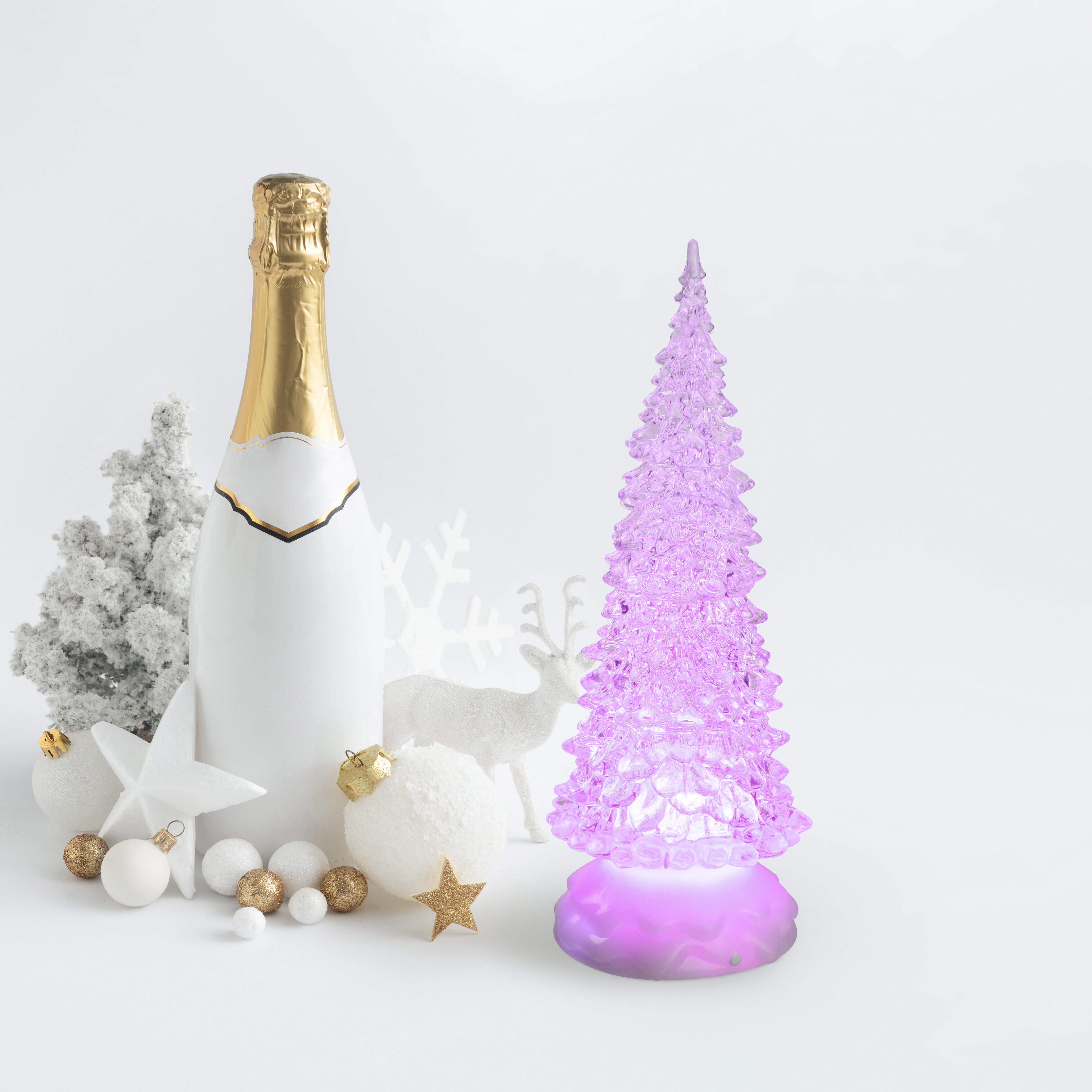 Albero luminoso ghiaccio led multicolore L 0.3 m x H 27 cm - 2