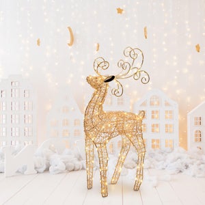 Presepe pronto su valigia con luce e cavo USB idea originale