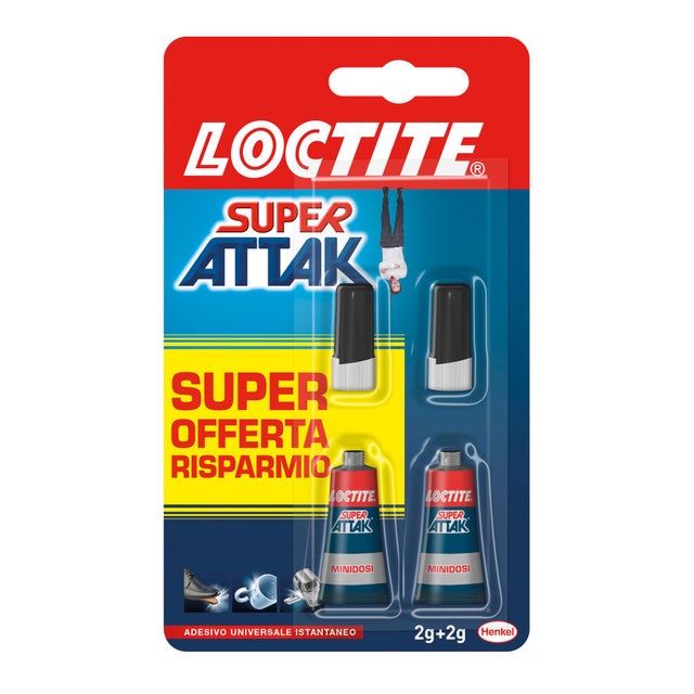 Colla per ricostruire LOCTITE Super Attak Liquido trasparente