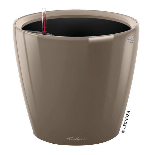 Vaso per piante e fiori Classico Premium LECHUZA in polipropilene tortora H 47 cm Ø 50 cm