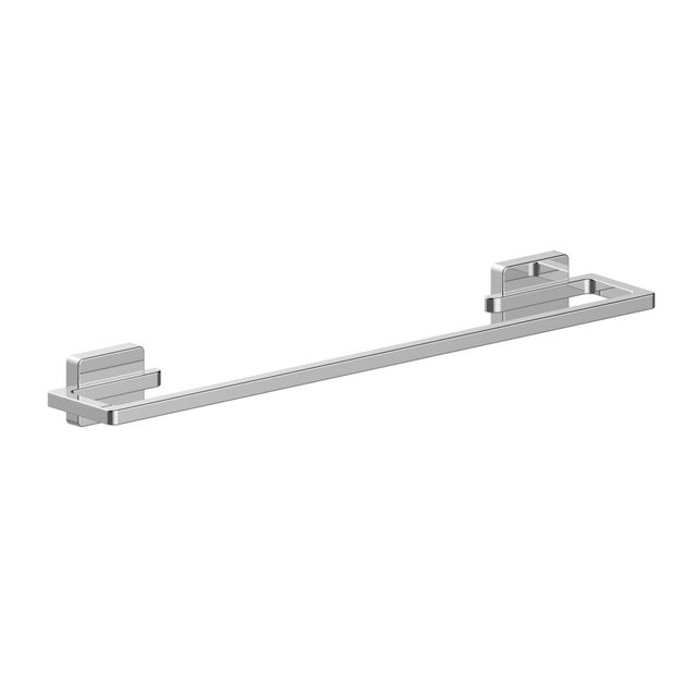 Portasciugamani da parete Cubo cromo lucido, L 45 cm