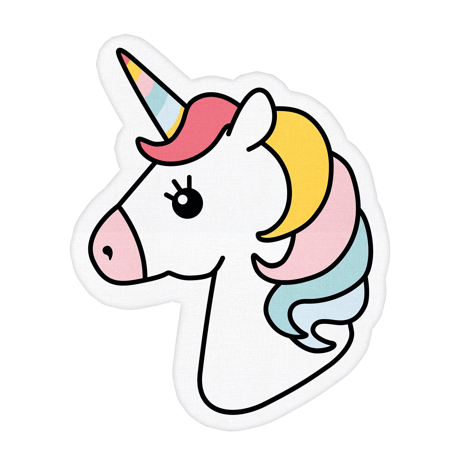 Cuscino INSPIRE Unicorno fucsia 50 x 66 cm - 4