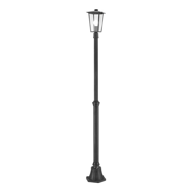 Lampione da giardino, Notorius H 200 cm, nero, IP43