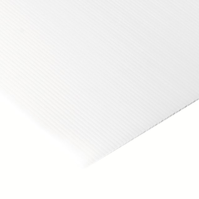 Lastra polionda polipropilene bianco 50 cm x 100 cm, Sp 2.5 mm