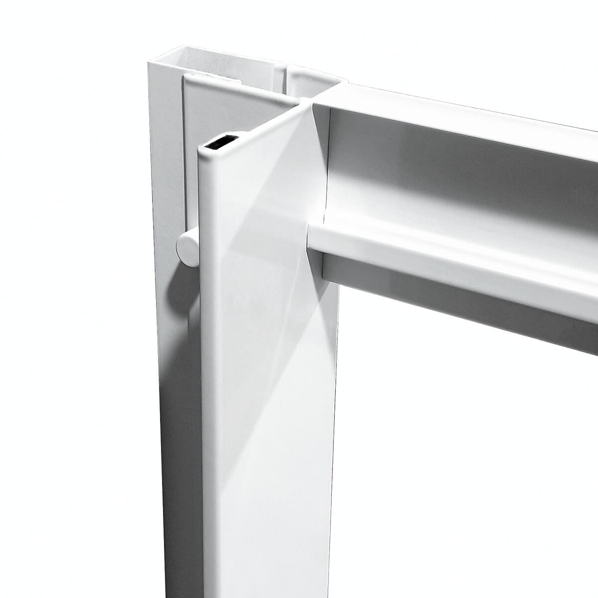 Porta doccia scorrevole Essential, L 117-120 cm x H 185 cm x SP 4 mm, profilo bianco, vetro serigrafato - 6