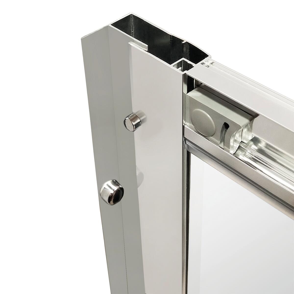 Porta doccia scorrevole Essential, L 117-120 cm x H 185 cm x SP 4 mm, profilo cromo - 6