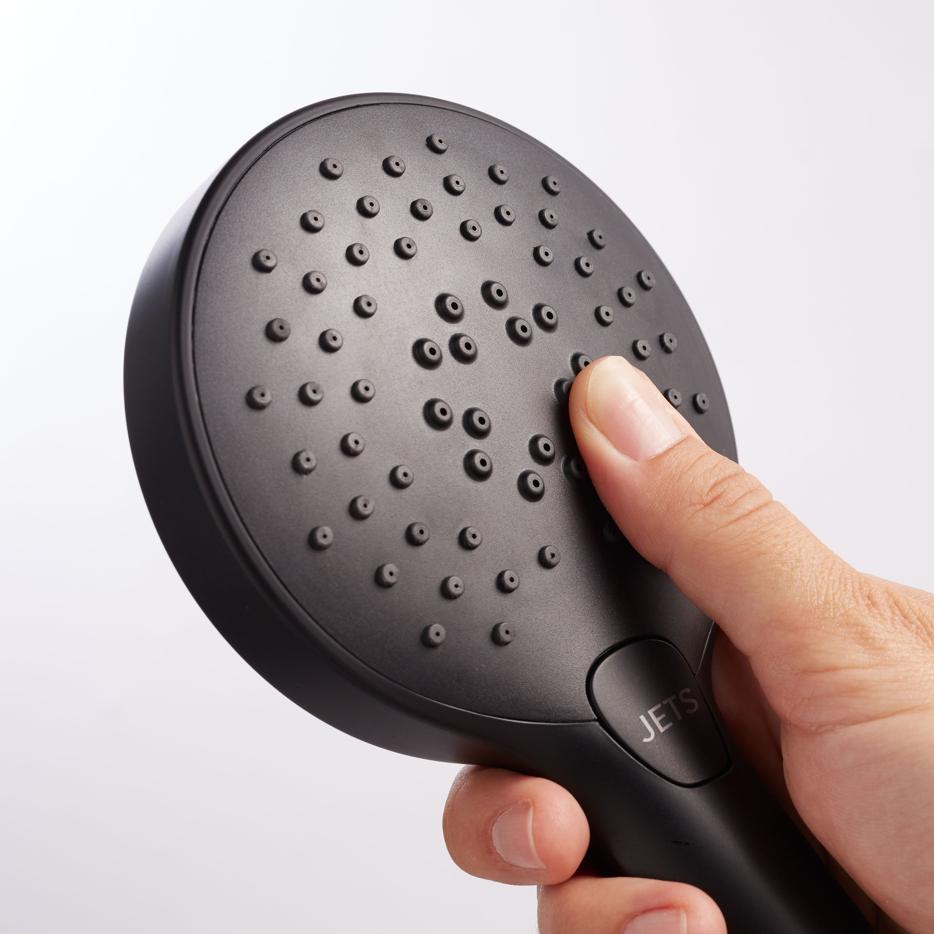 Alcachofa de ducha + flexo + soporte SENSEA Bora negro con 3 funciones - 10