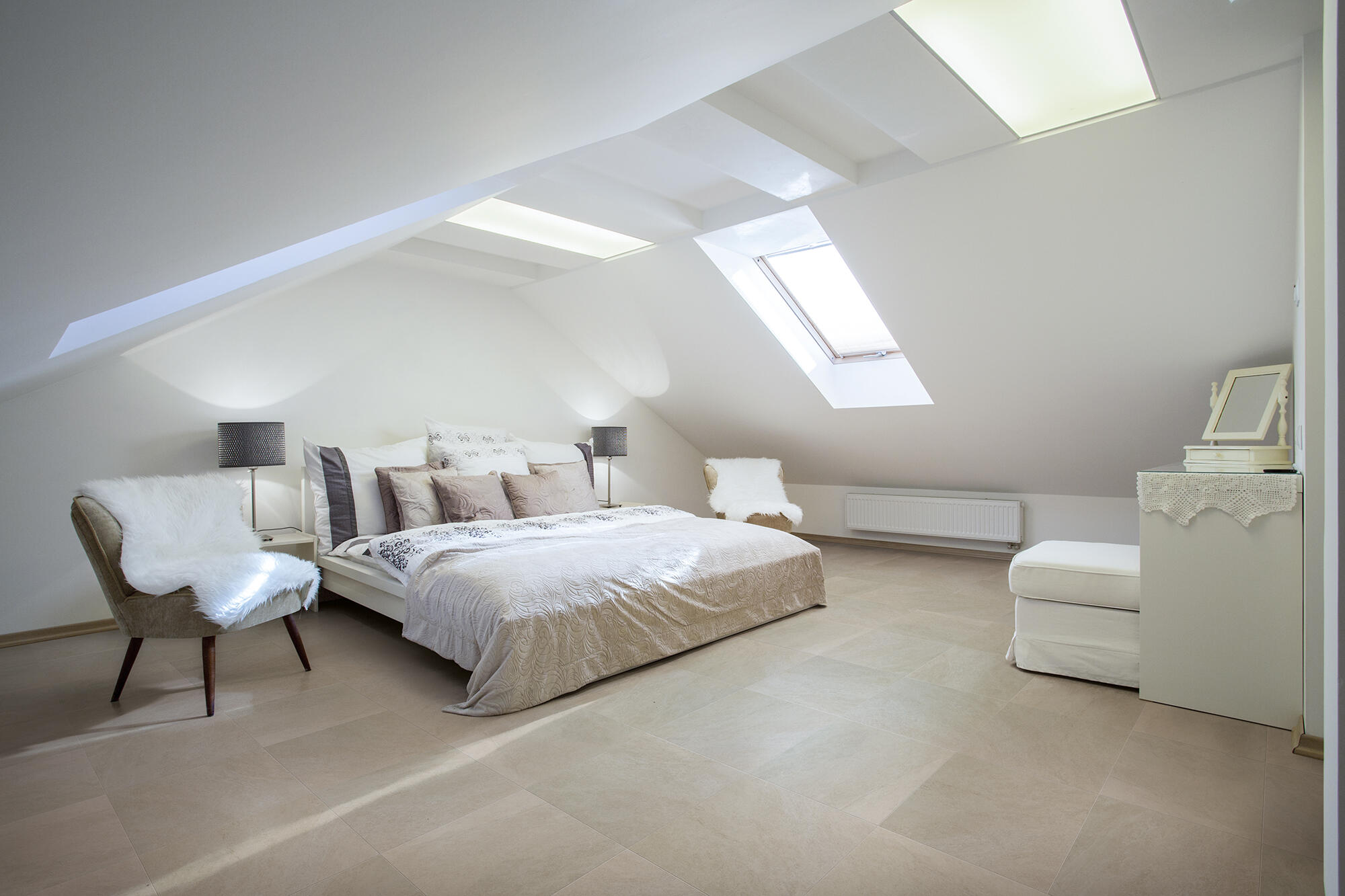 Carrelage mur intérieur / sol intérieur effet pierre beige Quartzite l.45 x L.45 - 2