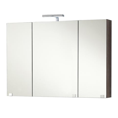 Καθρέπτης ντουλάπι Kora με LED φωτιστικό με 3 ανοιγόμενα ντουλάπια