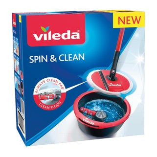 Vileda Περιστρεφόμενη Σετ Κουβάς με Σφουγγαρίστρα Spin & Clean