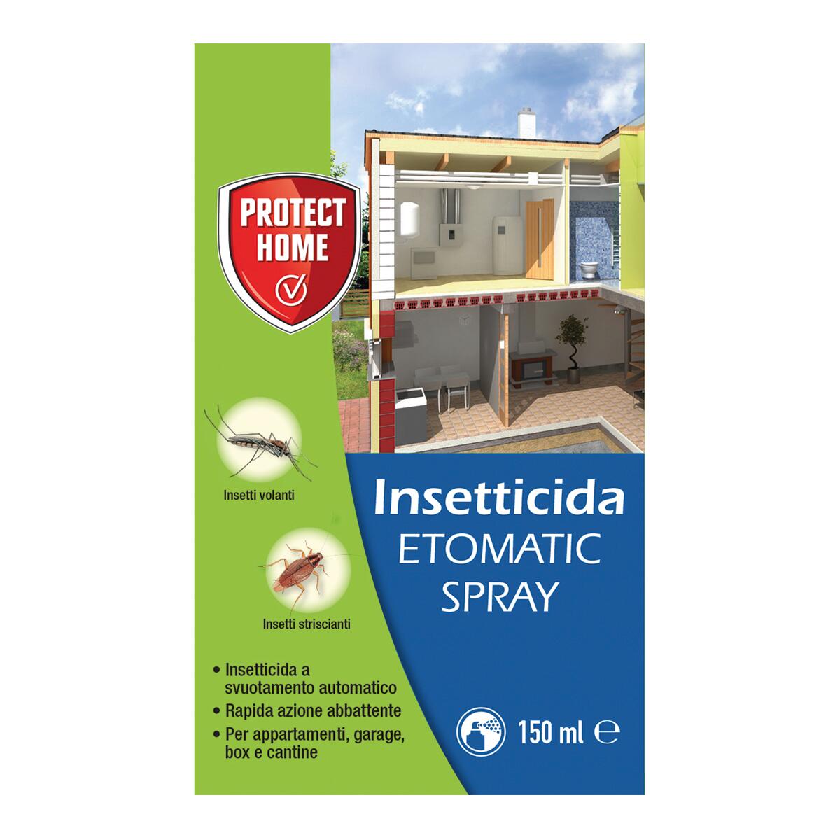 Insetticida spray per cimice e formiche e mosche e ragni e zanzare PROTECT HOME 150 ml - 3