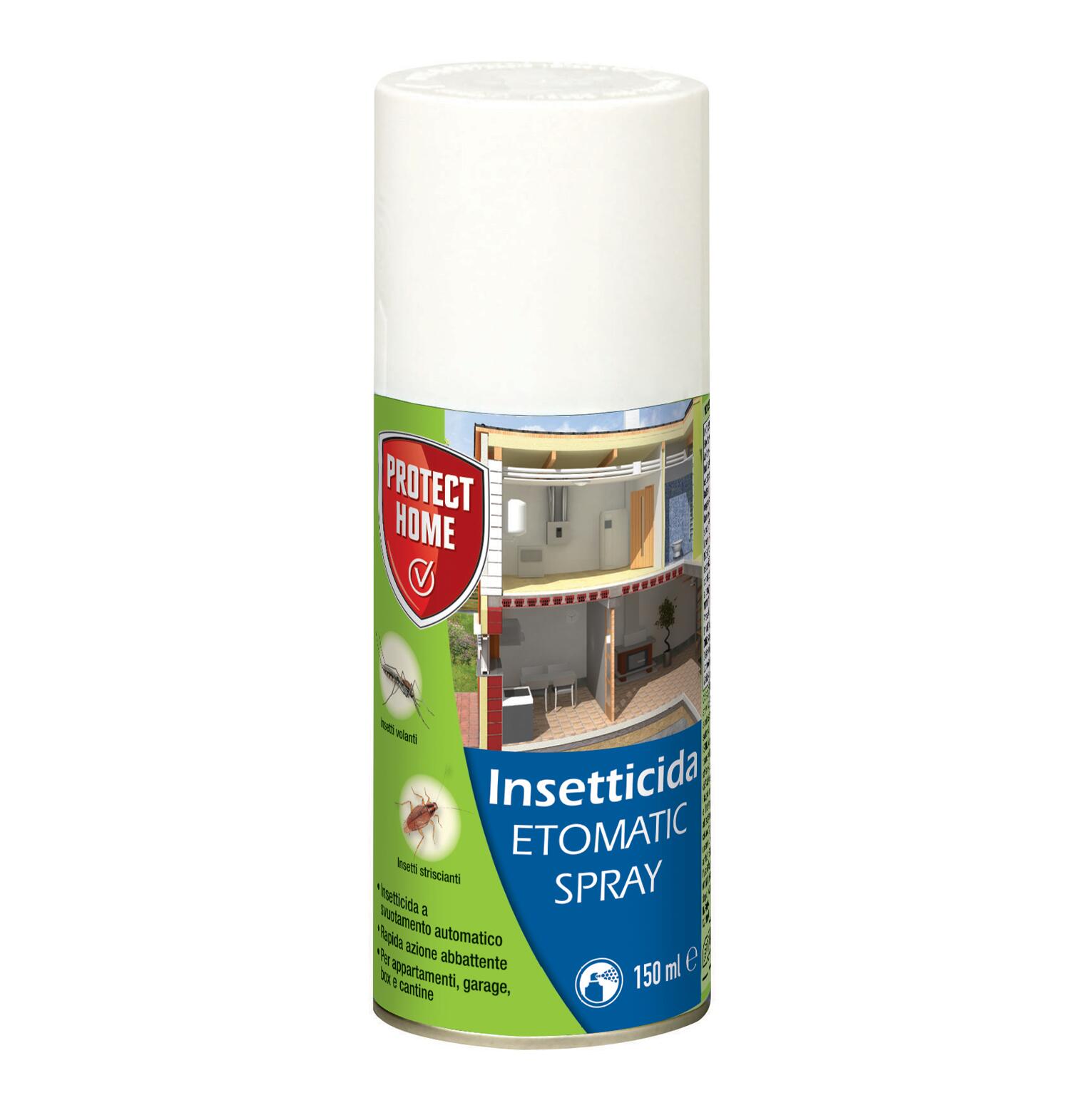 Insetticida spray per cimice e formiche e mosche e ragni e zanzare PROTECT HOME 150 ml - 2
