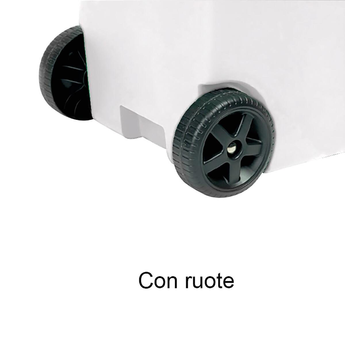 Pattumiera Urban Eco System con pedale bianco STEFANPLAST a pedale bianco 80 L - 6