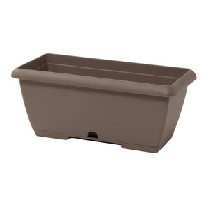 ZMTECH Vaso Per Piante da 30 cm Con Presa D'acqua Fioriere Autoinnaffianti Con Fori Di Drenaggio e Sottovaso in Plastica Per Piante da Interno e Da Esterno (Set Da 2, Nero