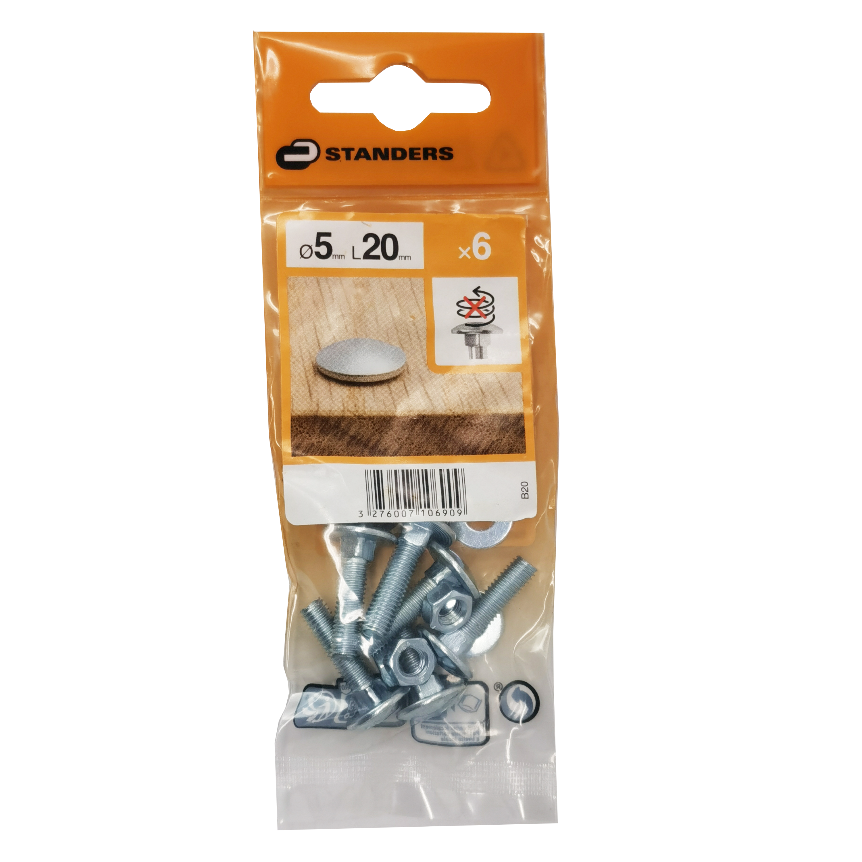 6 Tornillo de métrica cabeza redonda sin muesca de acero , Ø 5 x L.20 mm - 11