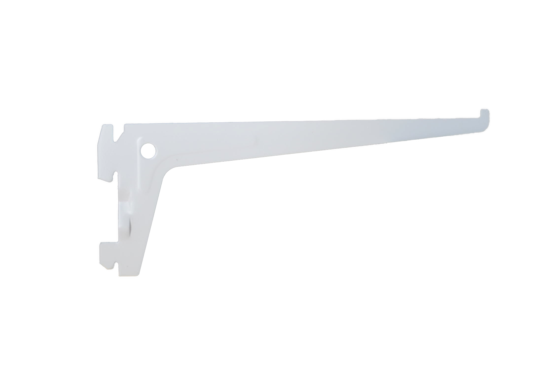 1 cartela para cremallera sencilla de acero blanco 20 cm