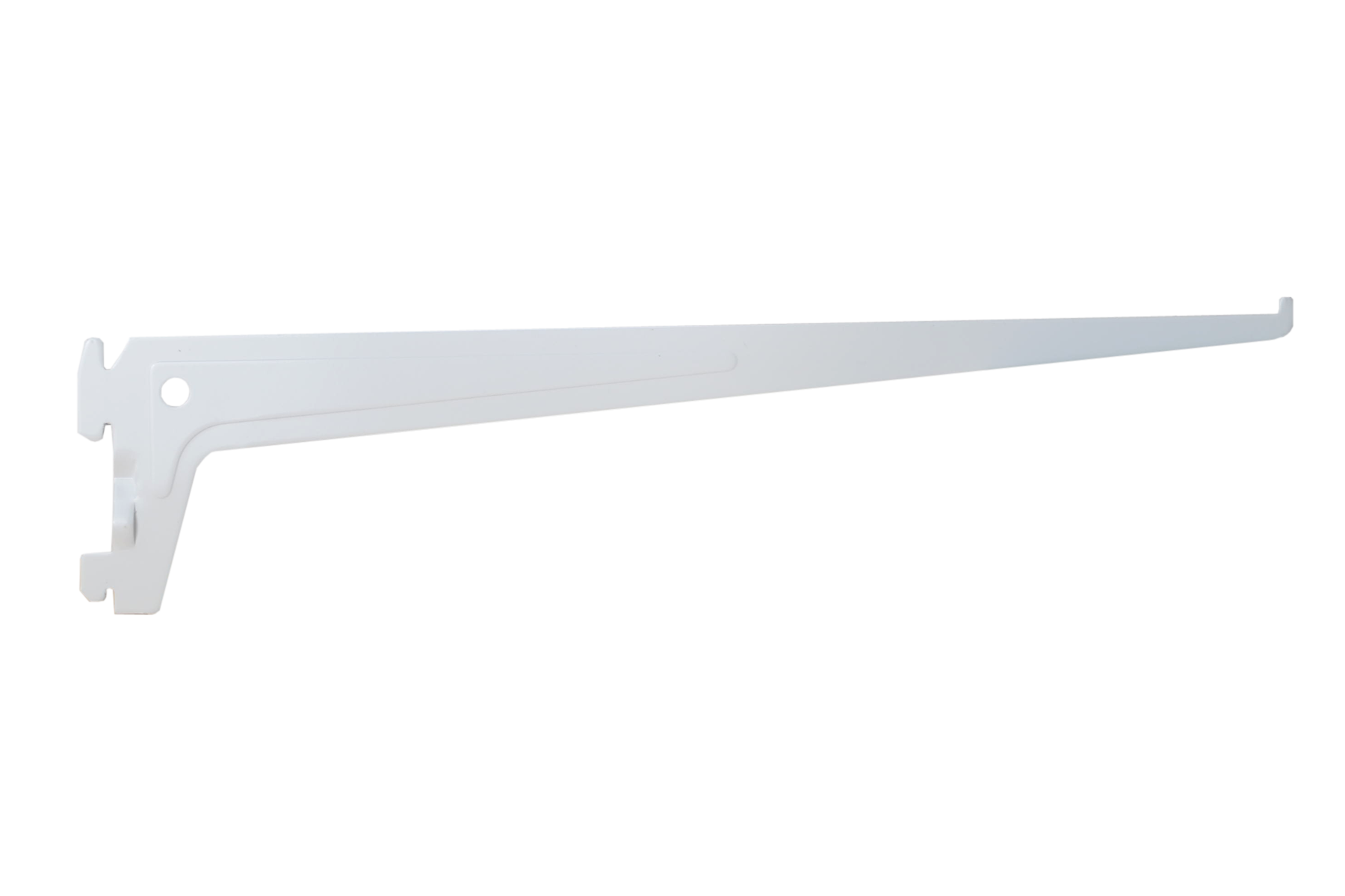 1 cartela para cremallera sencilla de acero blanco 35 cm