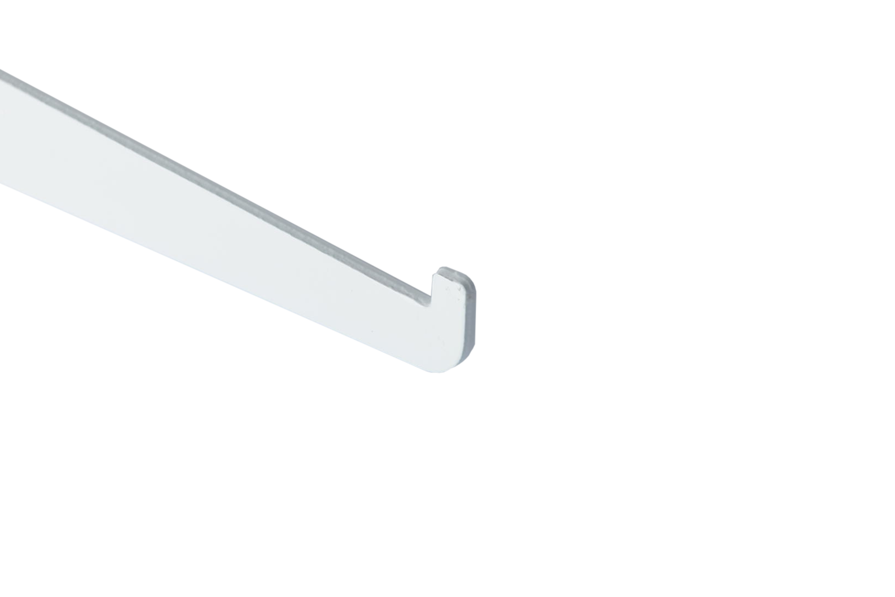 Supporto per cremagliera semplice Spaceo L 36.7 x H 8.4 x P 35 cm bianco - 4