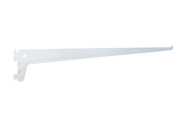 1 cartela para cremallera sencilla de acero blanco 40 cm