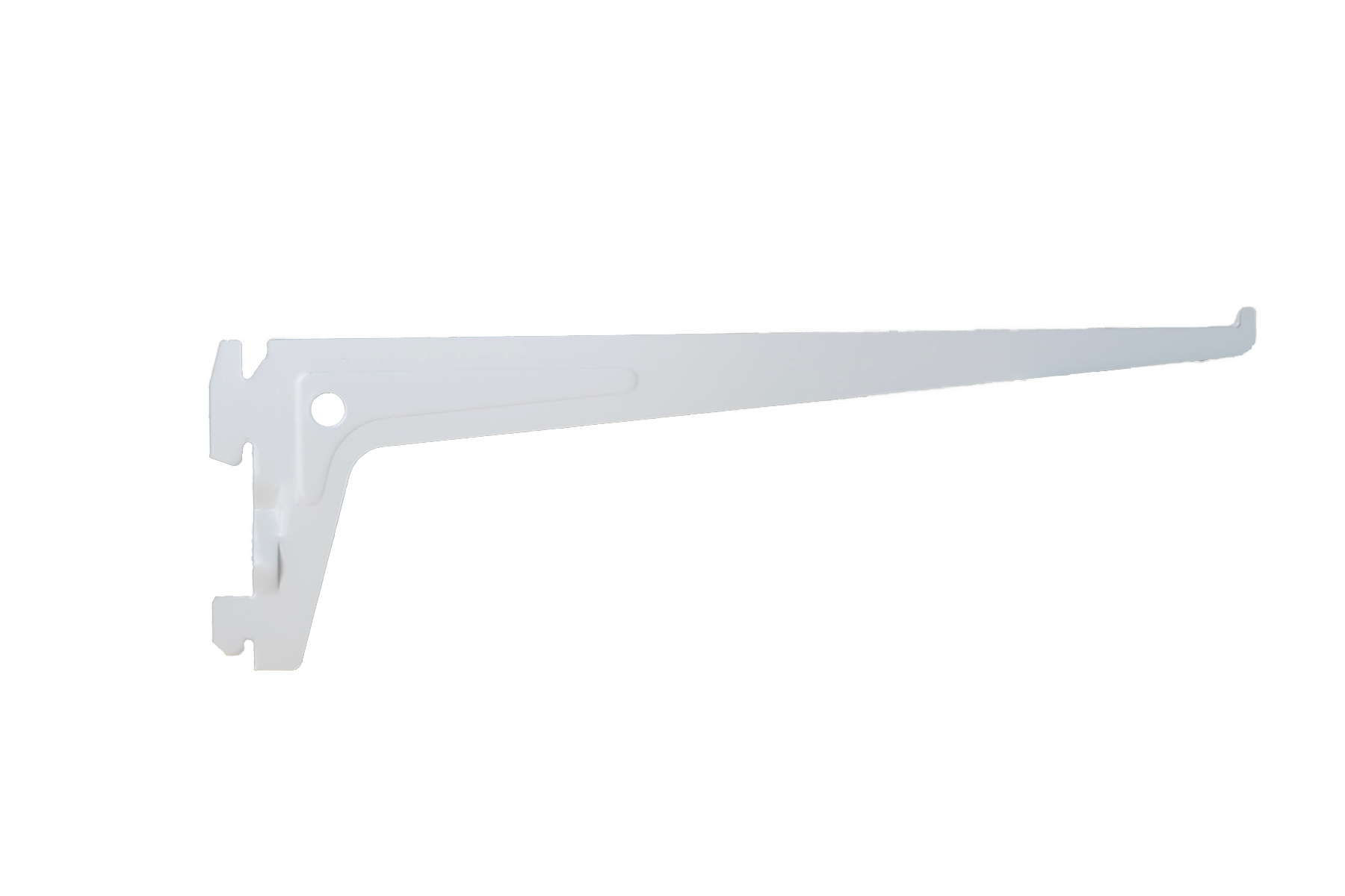 1 cartela para cremallera sencilla de acero blanco 25 cm