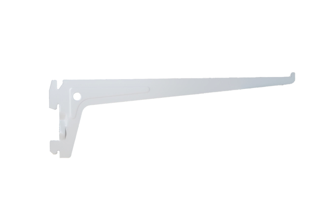 1 cartela para cremallera sencilla de acero blanco 25 cm