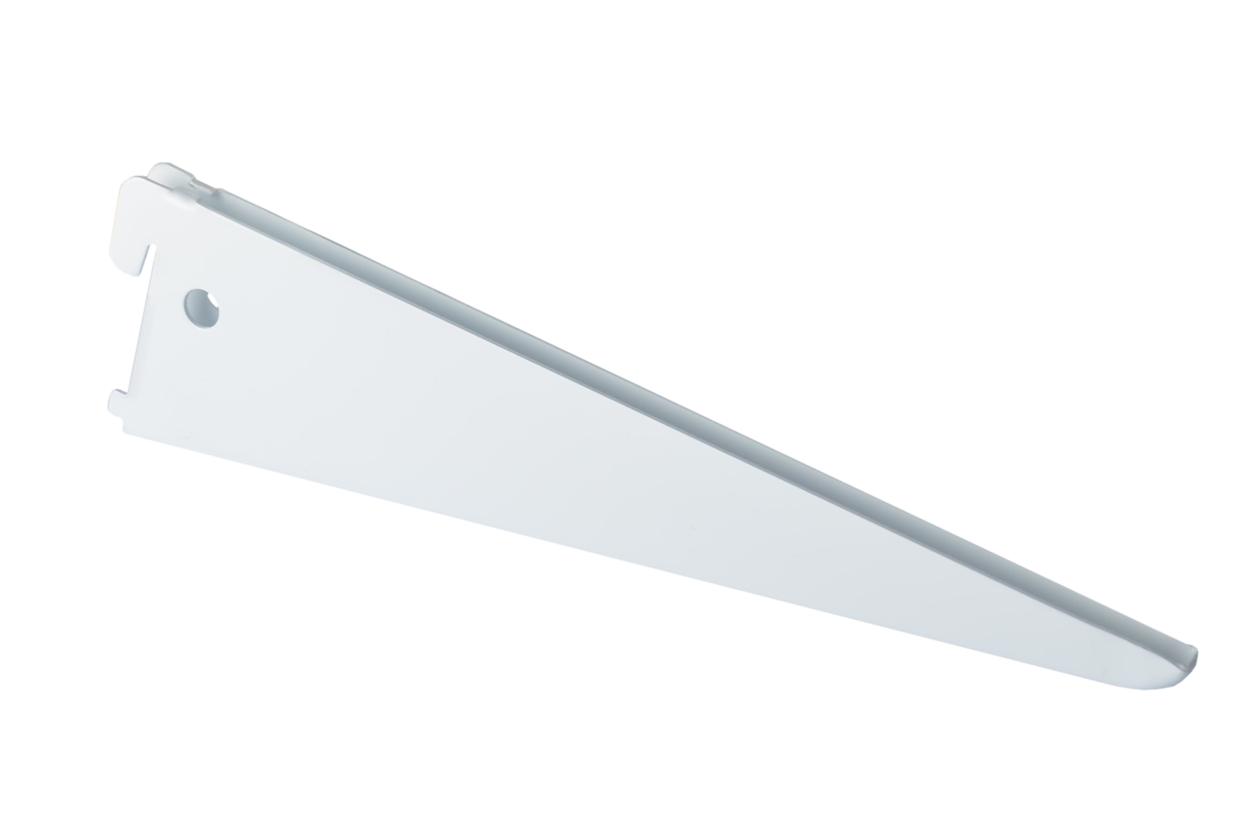 1 cartela para cremallera doble de acero blanco 22 cm