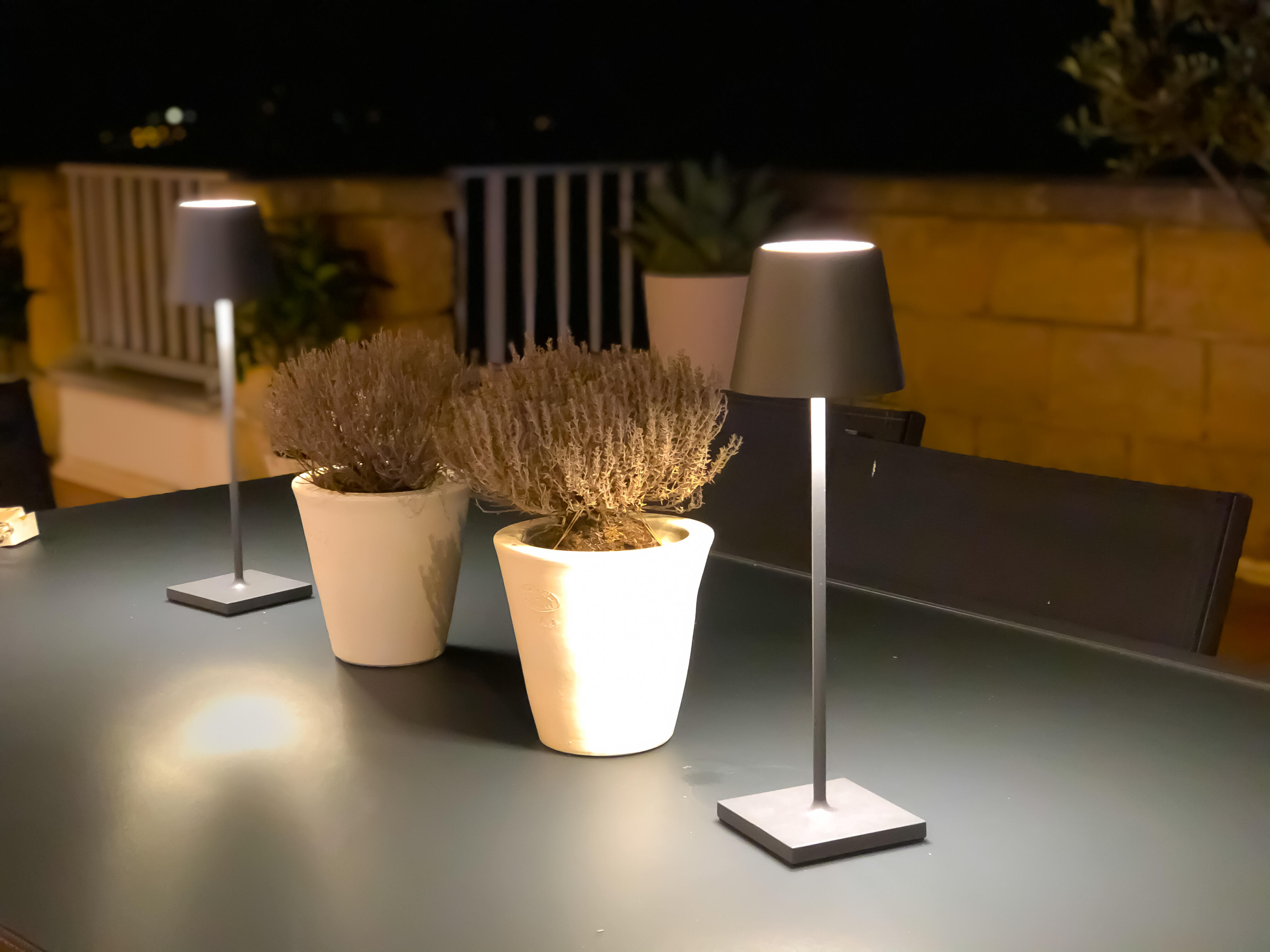 Lampada da esterno senza fili Kelly grigio / argento , luce bianco IP54 LUMISKY - 11