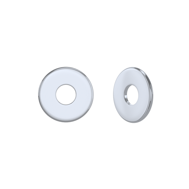 20 anilhas planas largas aço zincado com 6 mm de Ø interno Standers