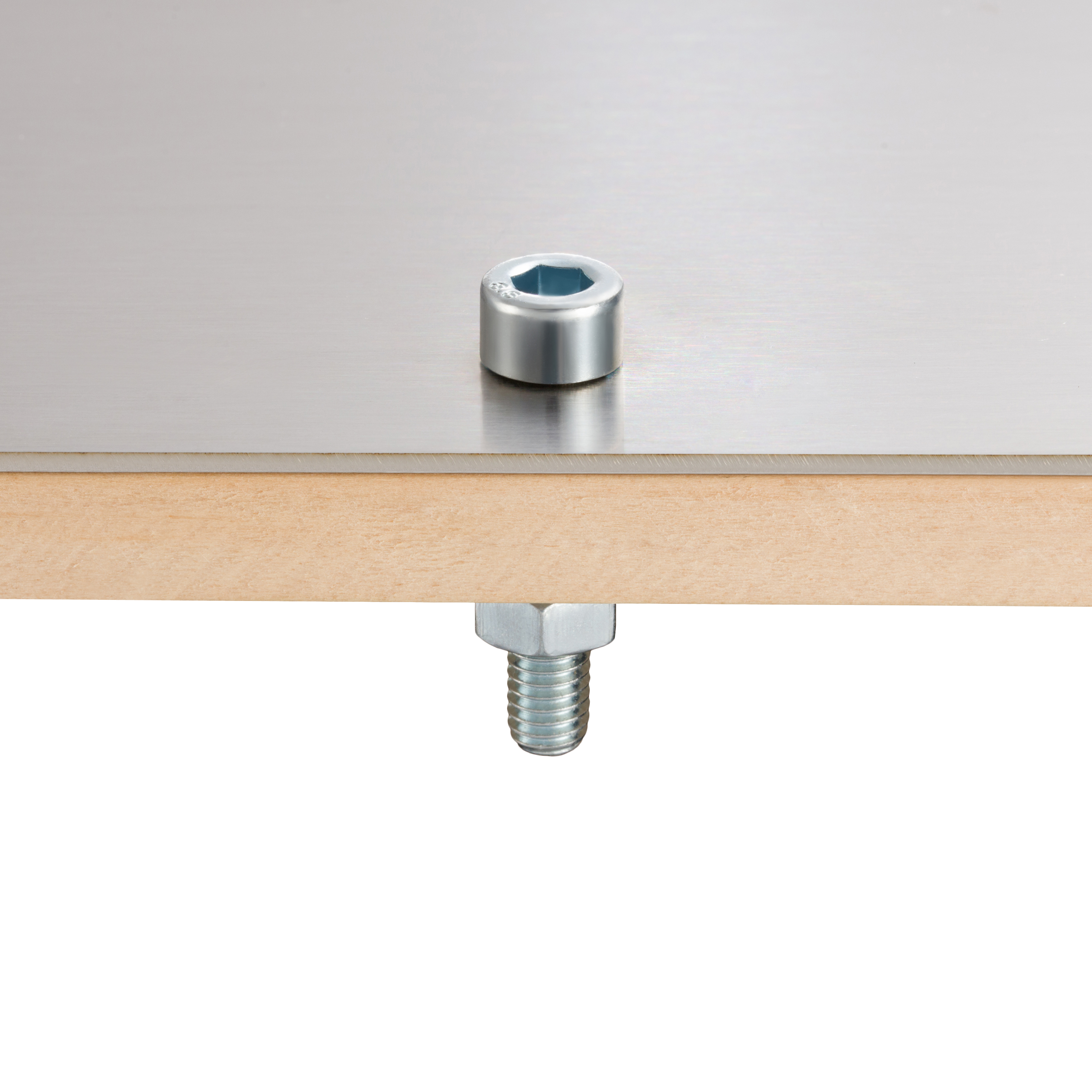 10 parafusos zincado redondo 6x20 cm Standers - 6