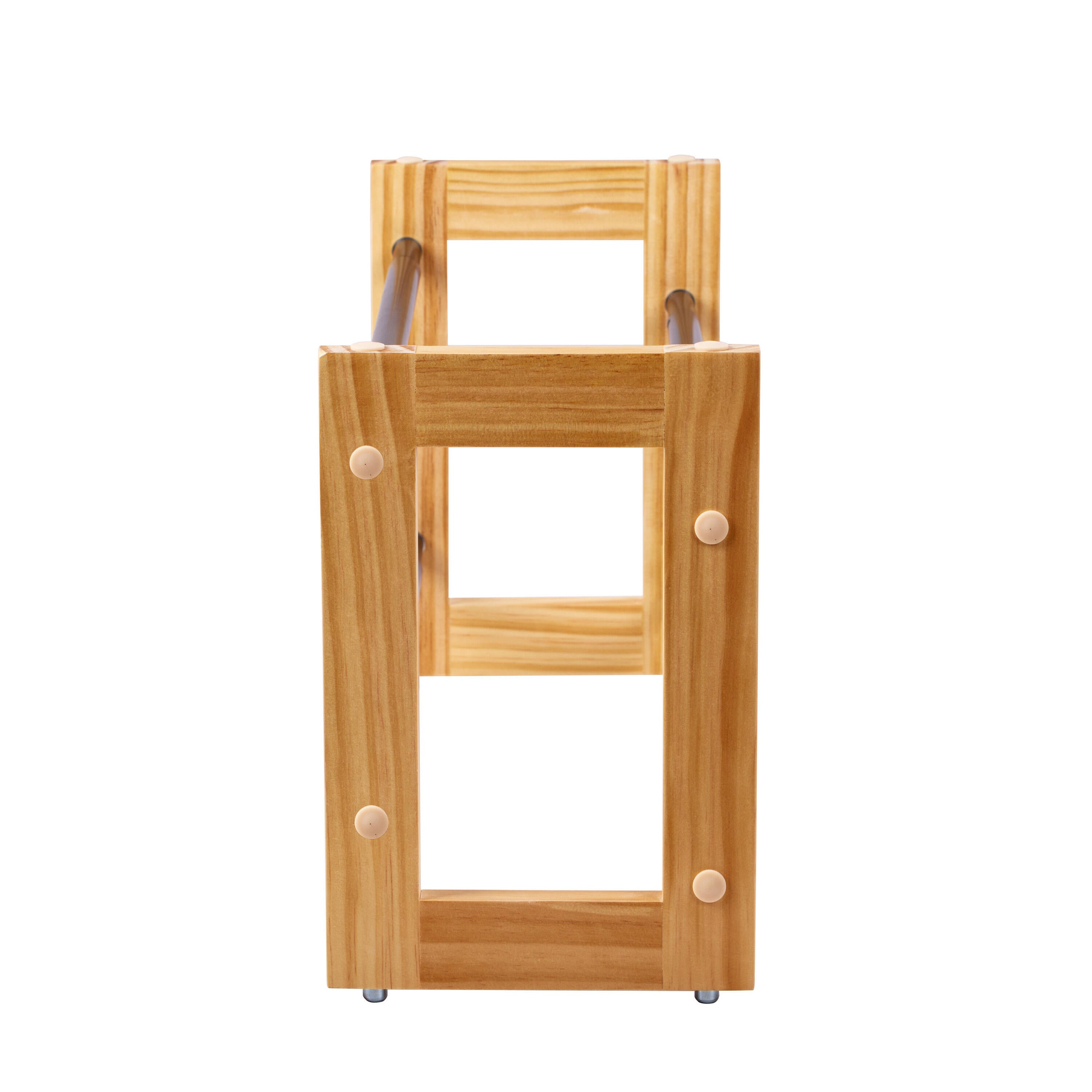 Sapateira empilhável SPACEO PRETA 90X35X55CM - 20