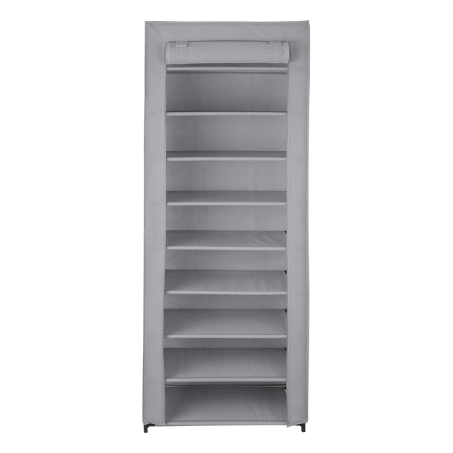 Sapateira em tecido SPACEO TEXTIL CINZA 27 PARES 160X60X35CM