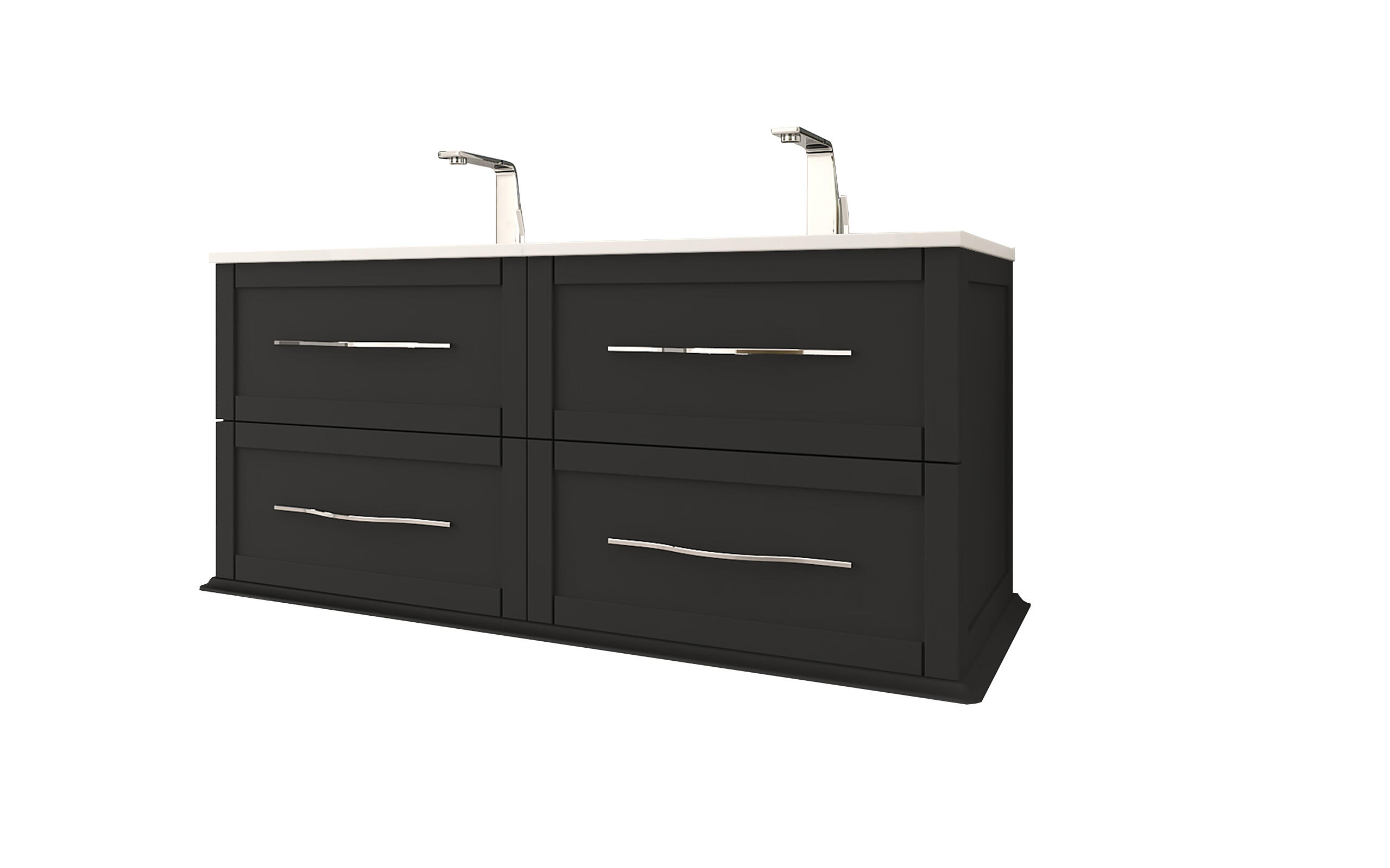 Lavabo a incasso rettangolare H 1.8 cm in ceramica bianco - 2