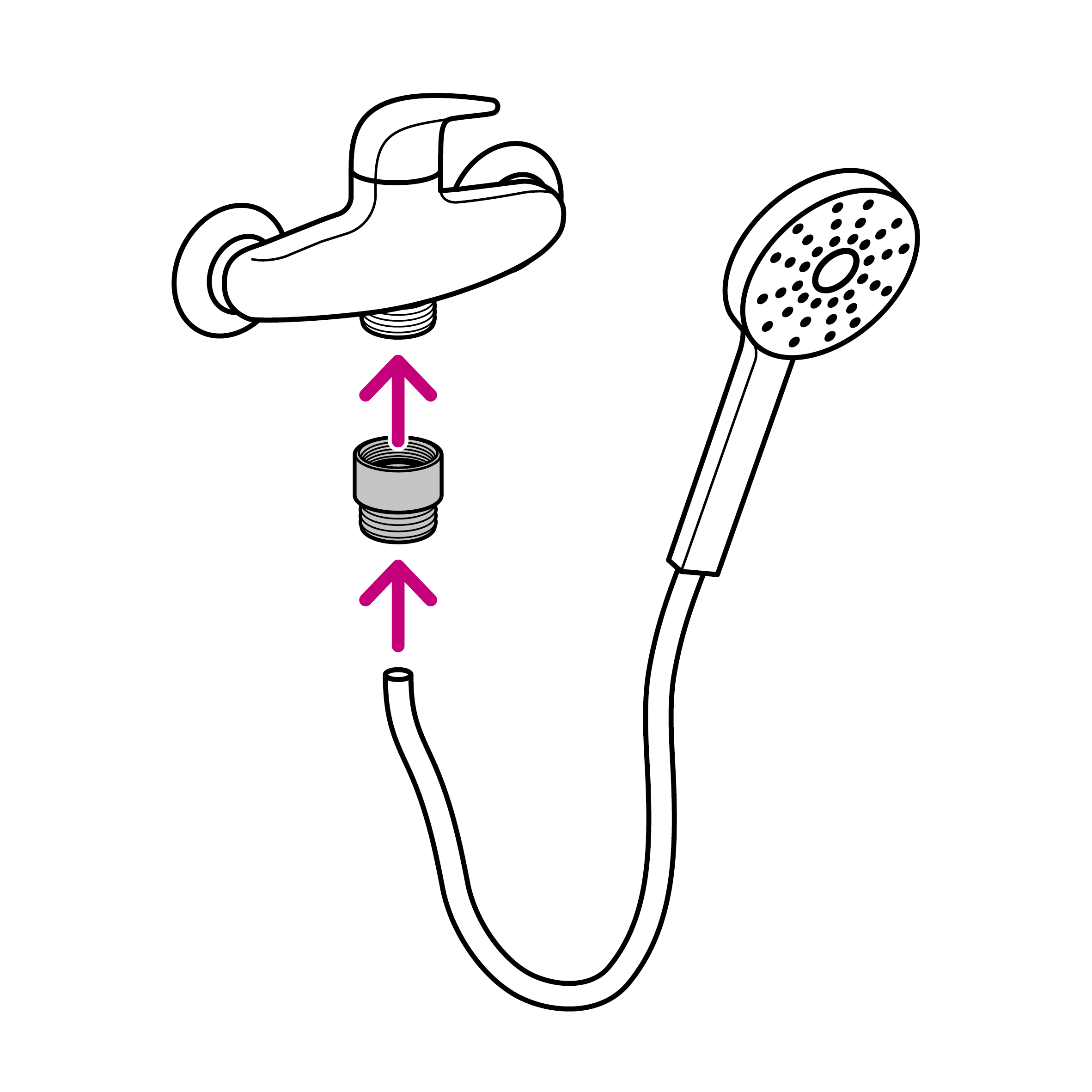 Embout douche économiseur d'eau, 15x21, EQUATION - 4