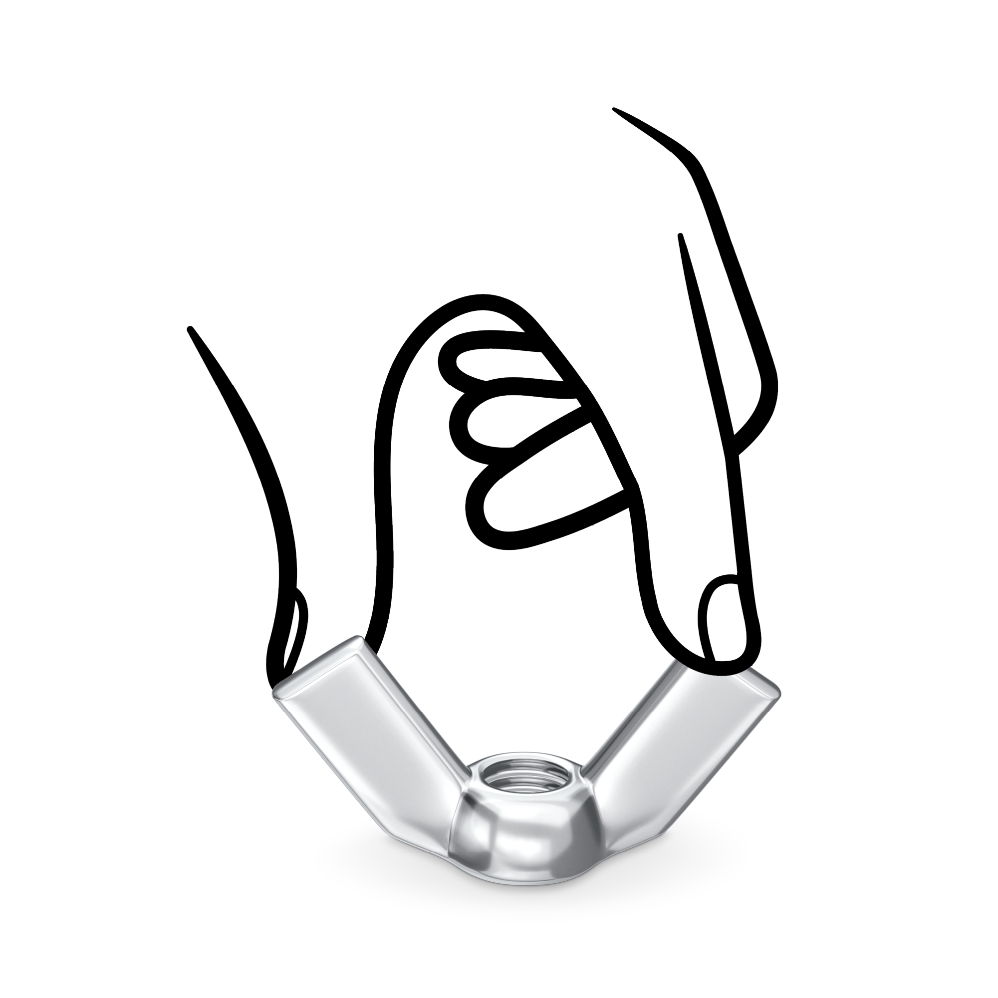 15 porcas STANDERS DE ORELHAS ZINCO D5 - 3