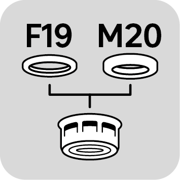 Mousseur cache robinet salle de bain, M20 / F19, eco, easyclean, EQUATION - 7