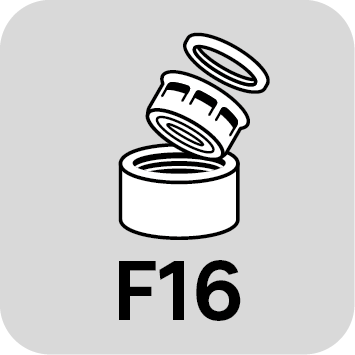 Recharge mousseur robinet salle de bain, M18 / F16 eco, EQUATION - 6