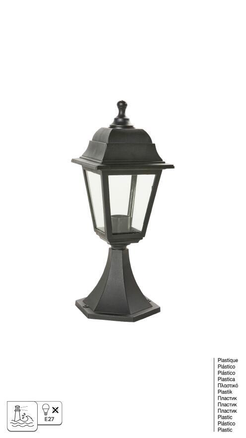 Borne extérieure E27 max 25W noir, Sima - 6