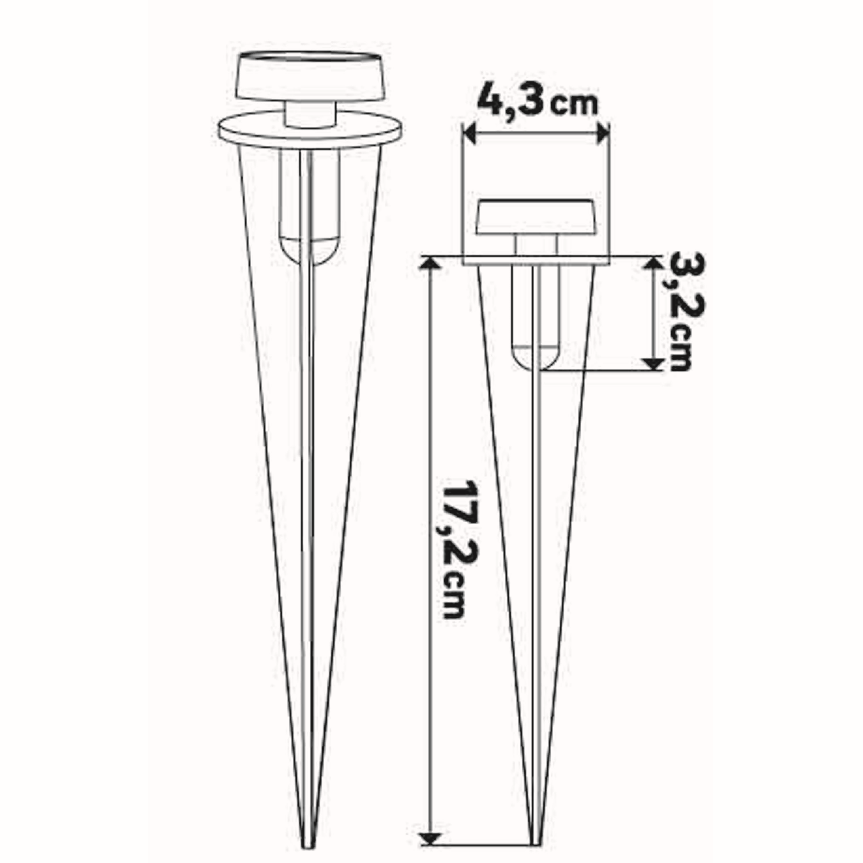 Piquet de fixation pour projecteurs Yonkers anthracite, INSPIRE - 2
