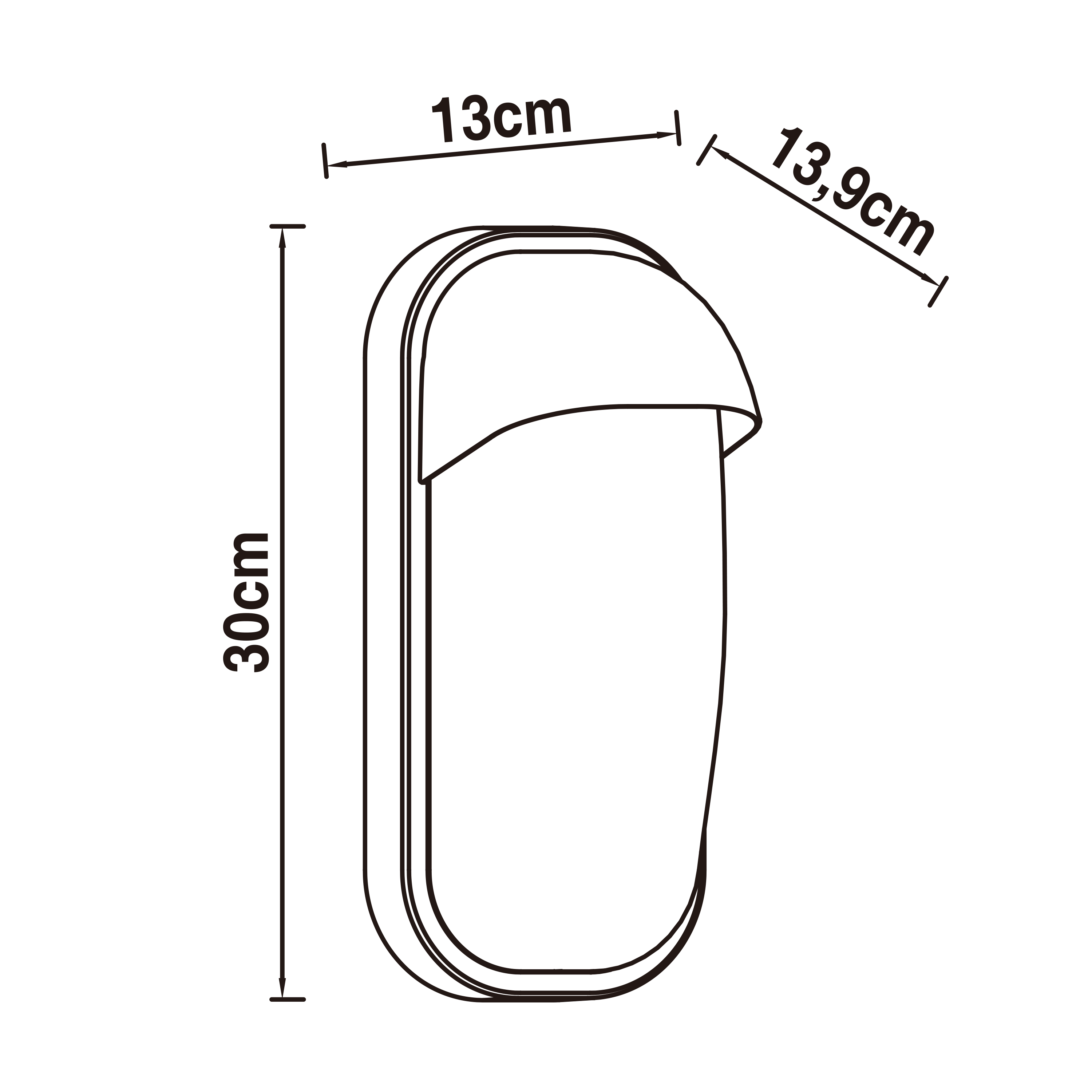Applique moderno da esterno Pekko nero IP44 1X E27 INSPIRE - 11