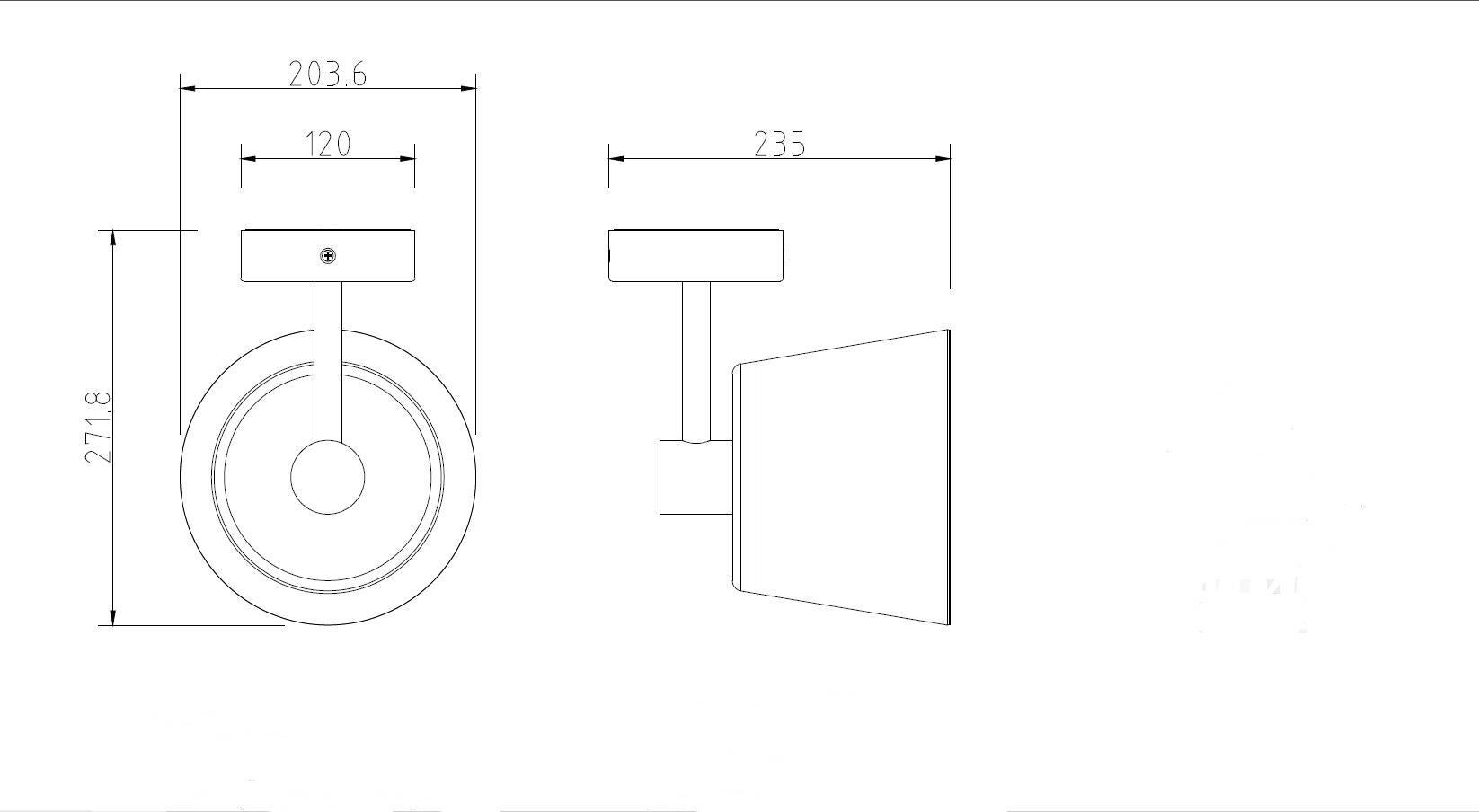 Applique moderno da esterno AYOS bianco IP44 E27 INSPIRE - 10