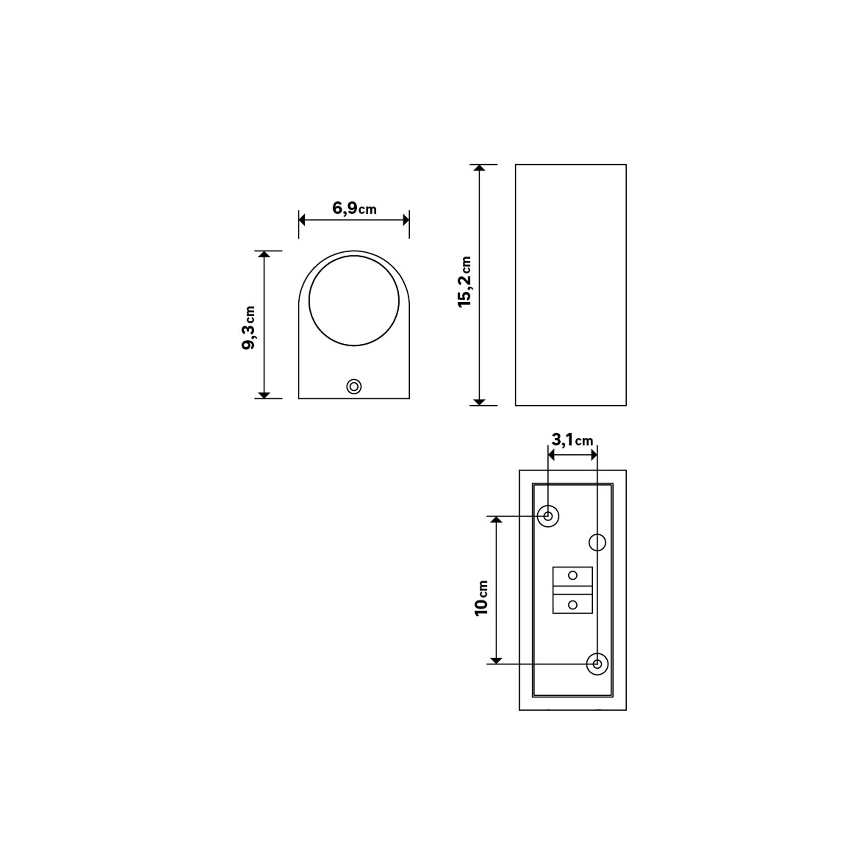 Candeeiro de parede exterior Kofu 2XGU10 35W IP44 Inspire - 5