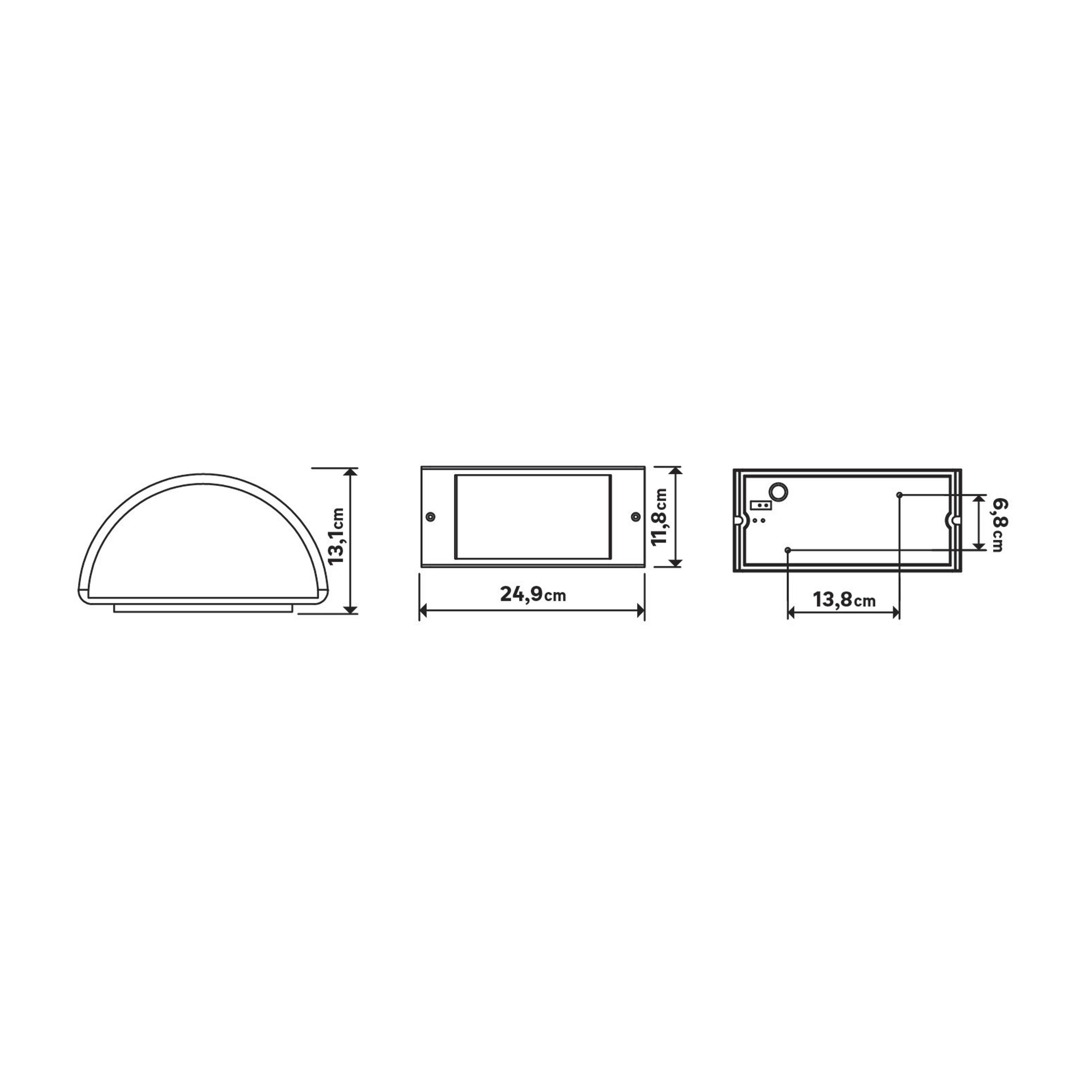 Applique rustico da esterno Silvia ruggine IP44 E27 INSPIRE - 5