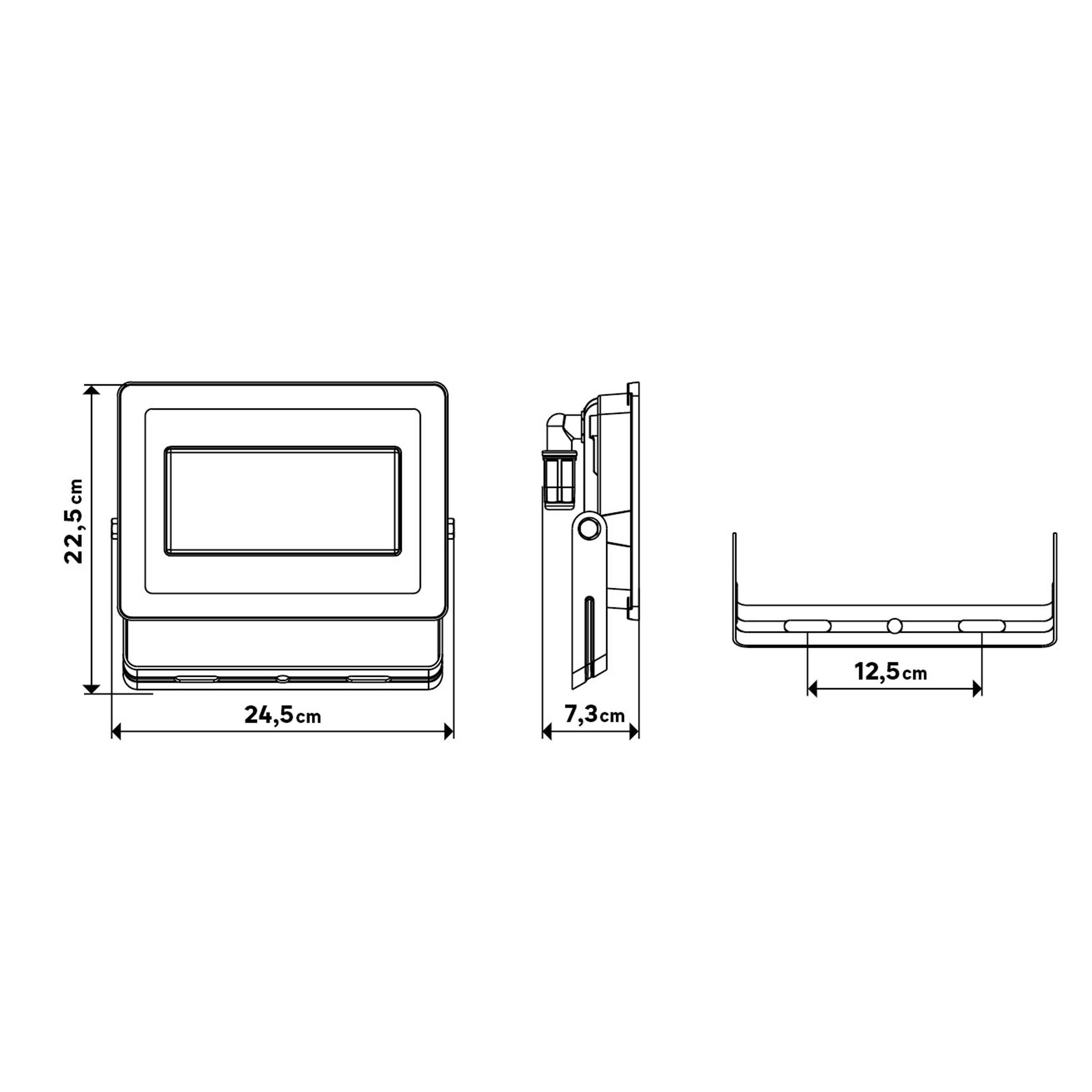 Projecteur extérieur module led 9500 Lm anthracite Yonkers INSPIRE - 3
