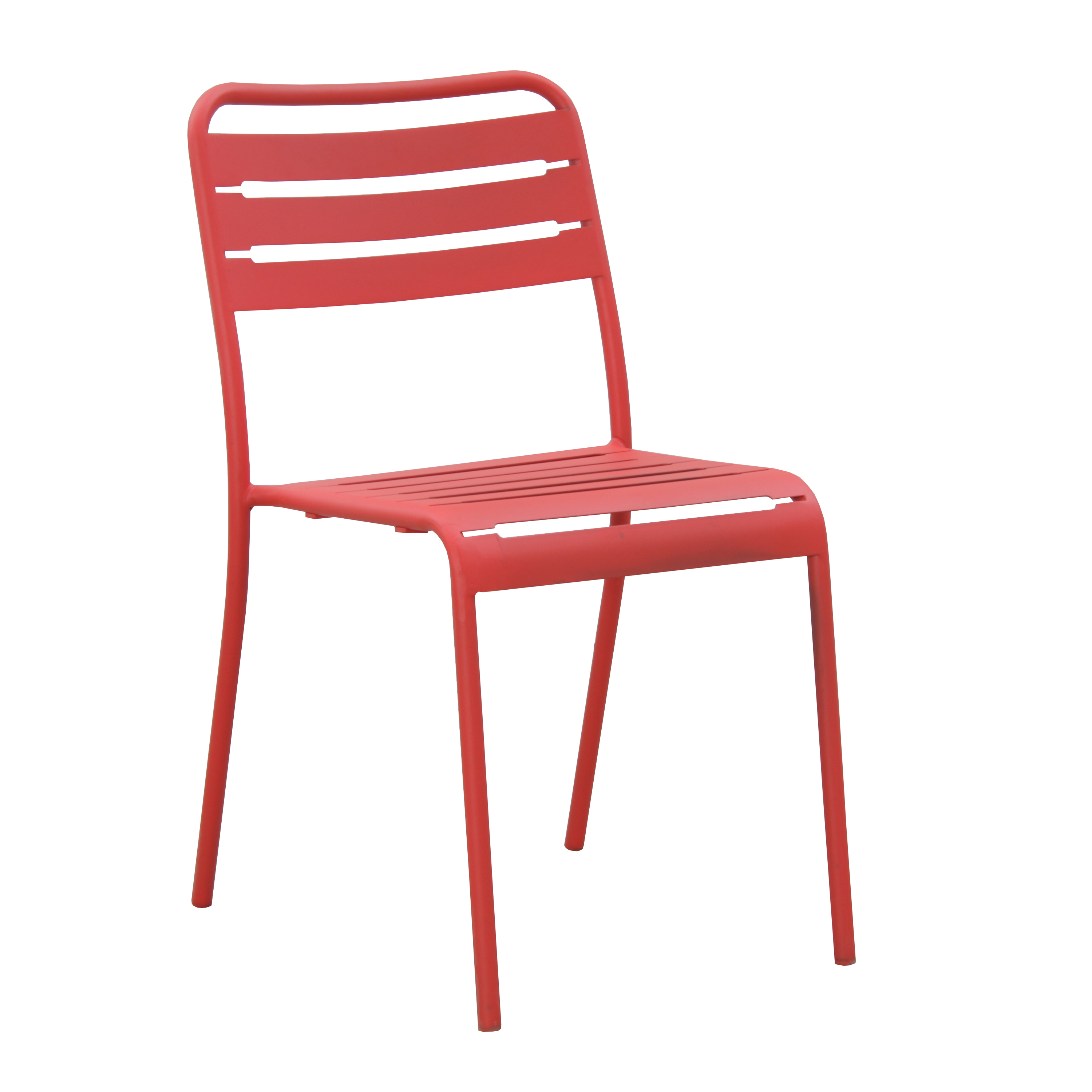Cadeira refeição aço vermelho Cafe - 2