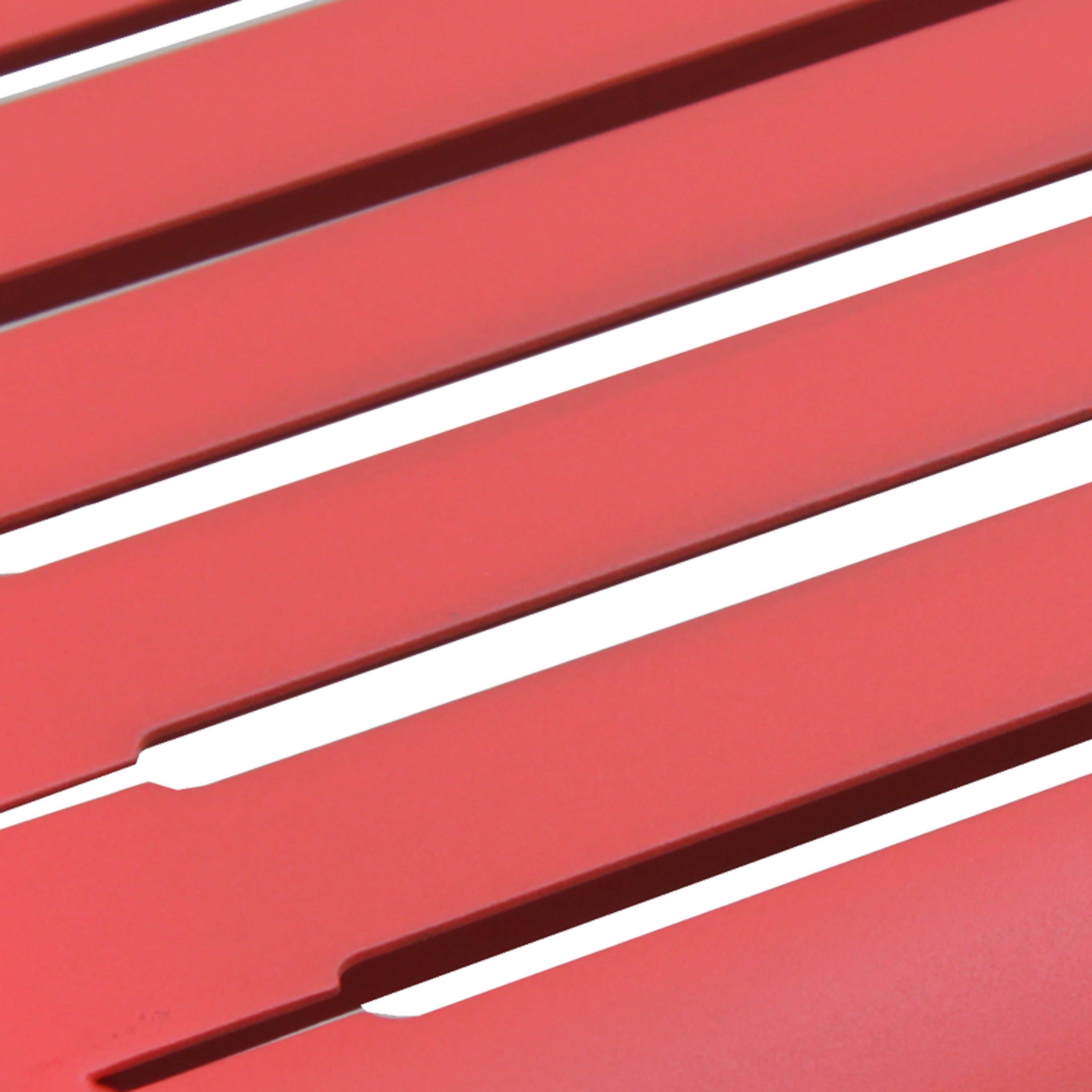 Cadeira refeição aço vermelho Cafe - 7