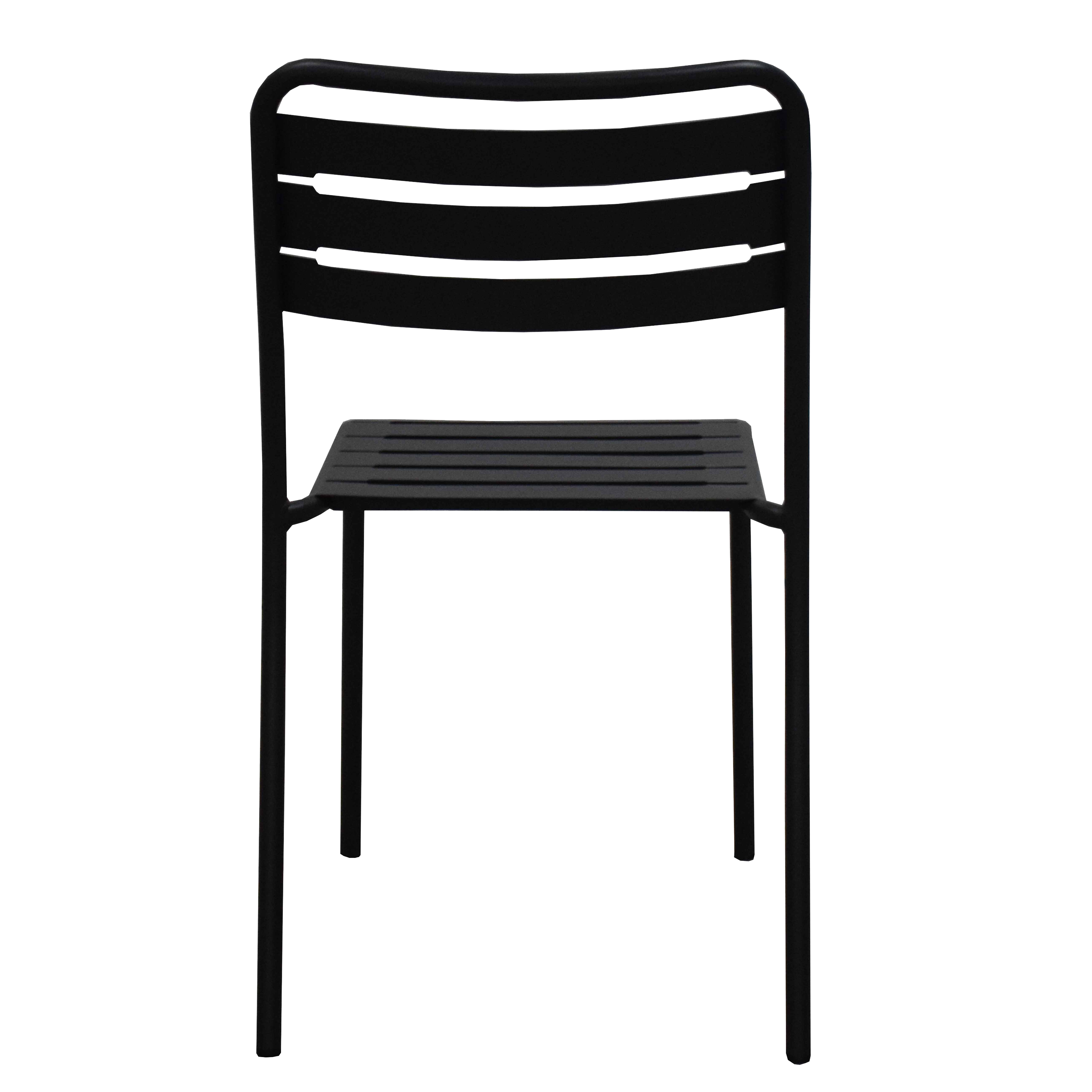 Sedia da giardino in acciaio antracite Cafe, seduta in acciaio grigio - 14