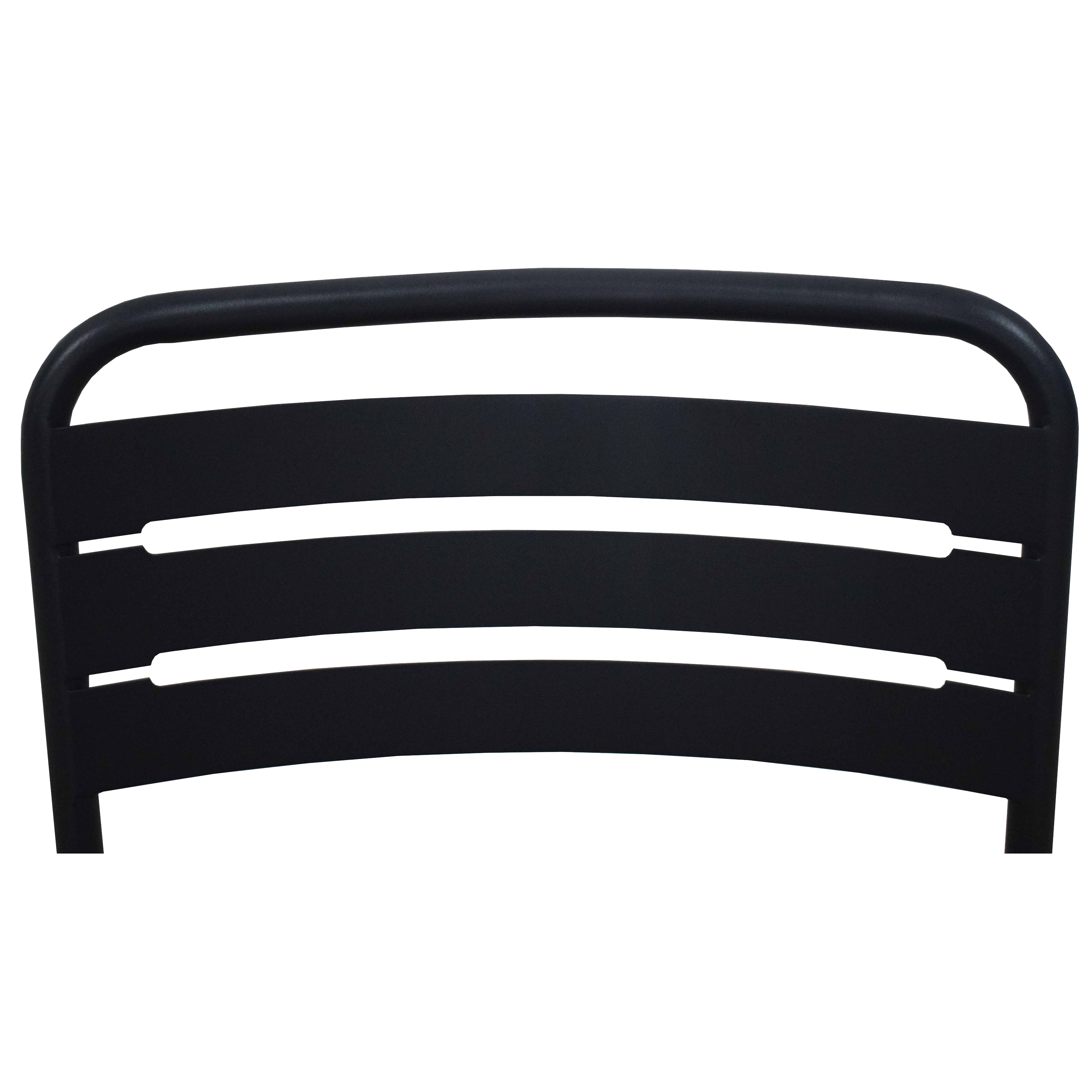 Sedia da giardino in acciaio antracite Cafe, seduta in acciaio grigio - 17